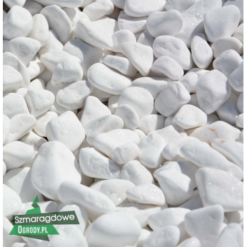 Otoczak Thassos grecki - śnieżno-biały kamień - 2-4cm (20-40mm) - 1t []